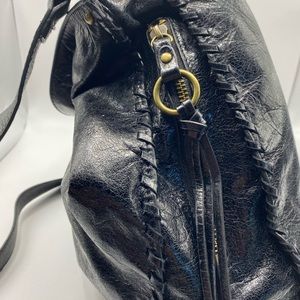 HOBO the original, real leather bag in black.